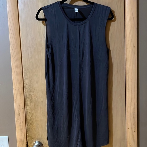 ZYIA Dresses Zyia Active Charcoal Tybee Island Dress L Poshmark